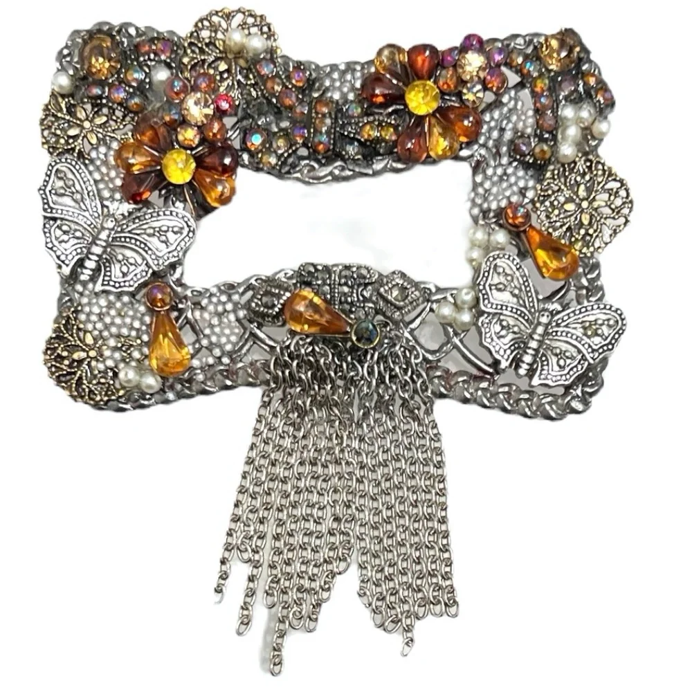 Vintage silver tone
